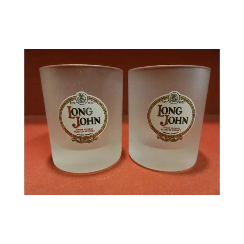 DEUX VERRES LONG JOHN HT. 8.20CM