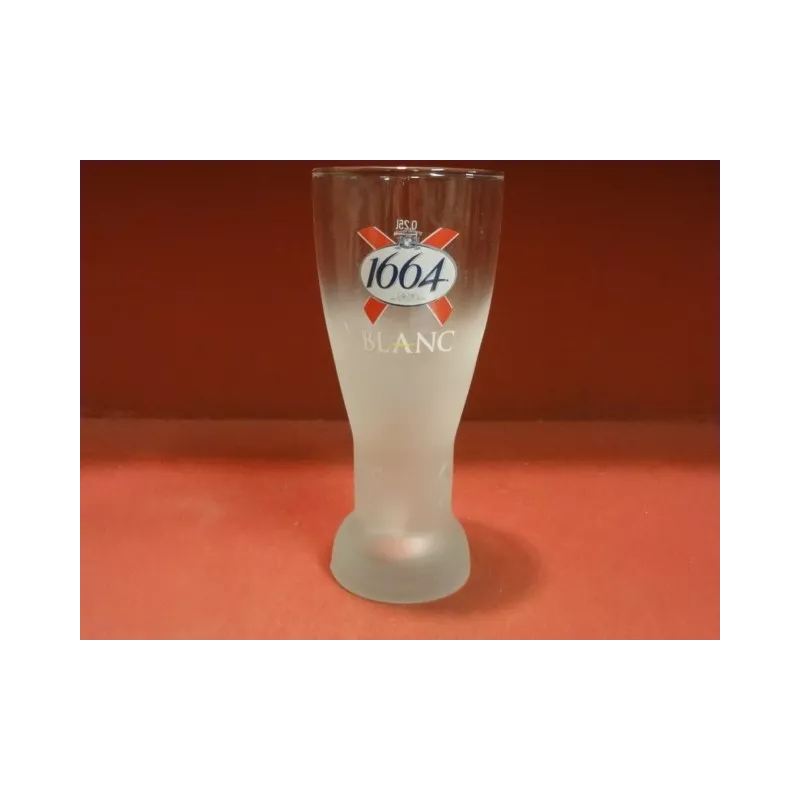 1 VERRE 1664 BLANC 25CL HT. 17.30CM