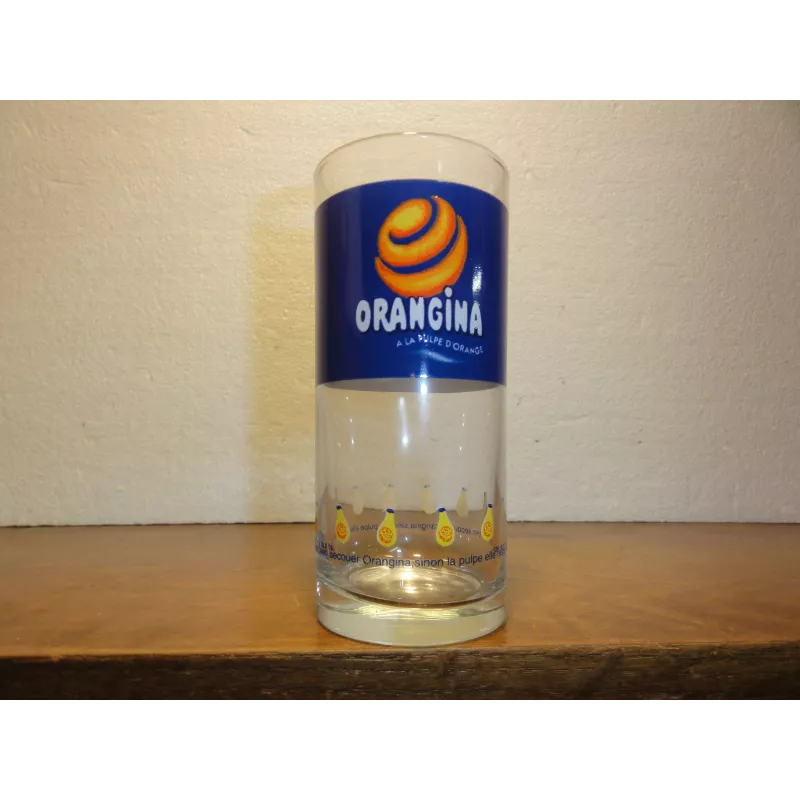 6 VERRES ORANGINA  HT. 13.50CM