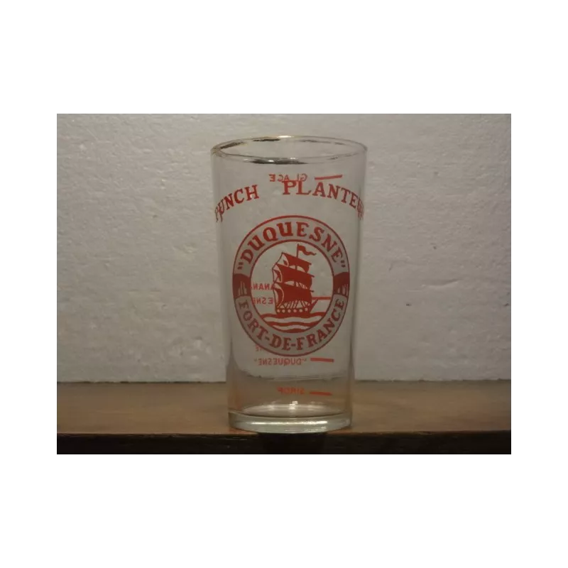 1 VERRE RHUM DUQUESNE  HT. 12CM