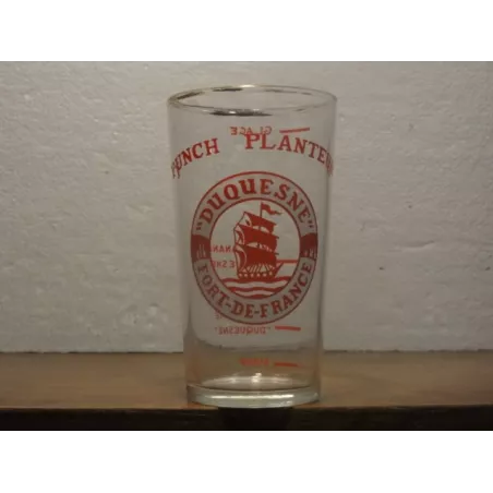 1 VERRE RHUM DUQUESNE  HT. 12CM