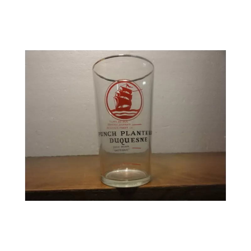 1 VERRE RHUM DUQUESNE  HT. 12CM