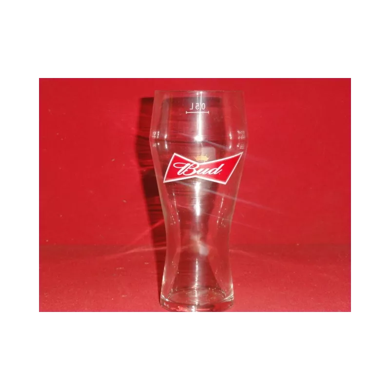 6 VERRES BUD 50CL HT. 19CM