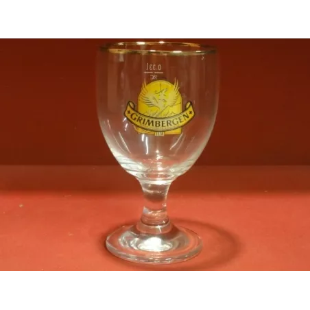 6 VERRES GRIMBERGEN 33CL  DORE