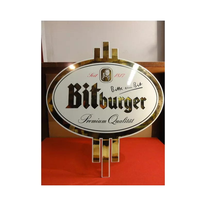 PLAQUE EMAILLEE BOMBEE BITBURGER