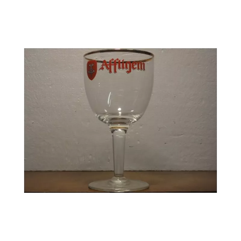 1 VERRE AFFLIGEN 33CL ECRITURE ROUGE 