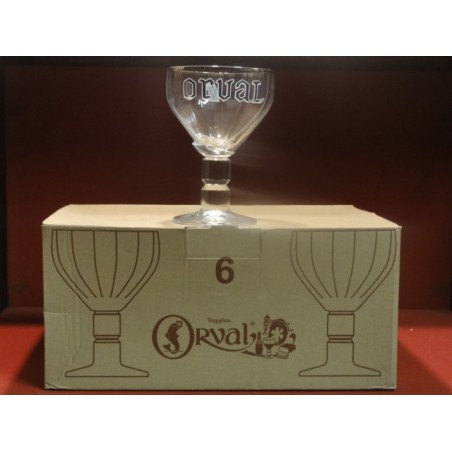 6 VERRES ORVAL POISSON 33CL