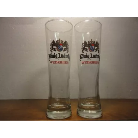 DEUX VERRES KONIG LUDWIG 50CL HT. 24.70CM