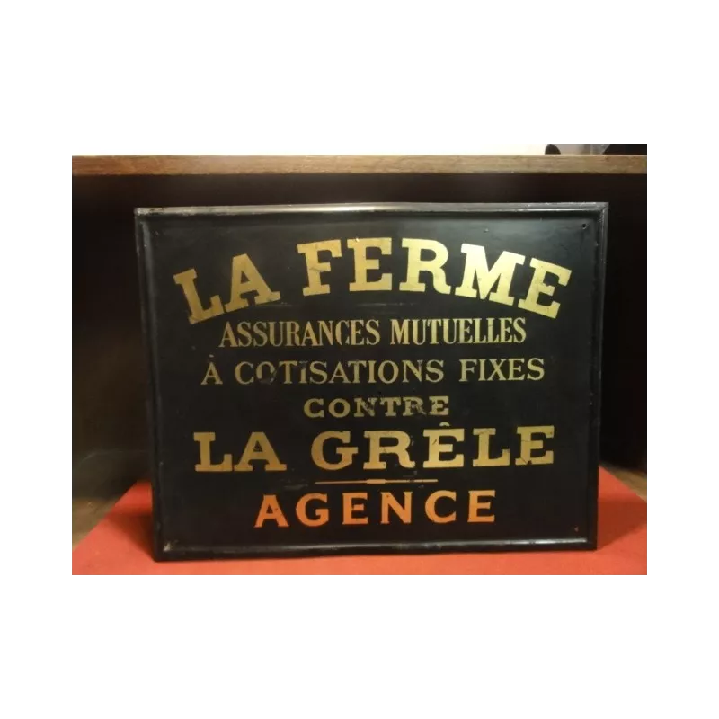 1 TOLE ASSURANCE  LA FERME 42CM X33CM