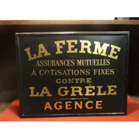 1 TOLE ASSURANCE  LA FERME 42CM X33CM