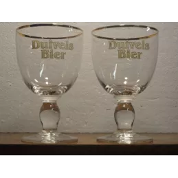 DEUX VERRES DUVEL BIER33CL HT. 15.60CM