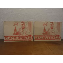 DEUX BUVARDS  CLAQUESIN 13CM X9CM