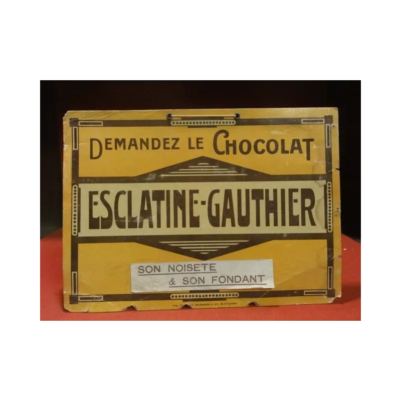 1 CARTON CHOCOLAT  ESCLATINE-GAUTHIER