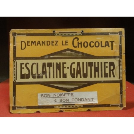 1 CARTON CHOCOLAT  ESCLATINE-GAUTHIER