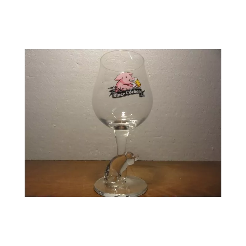 1 VERRE RINCE COCHON 25CL HT. 18.20CM