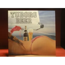 1 CARTON PRESENTOIR TUBORG BEER 32CM X32CM