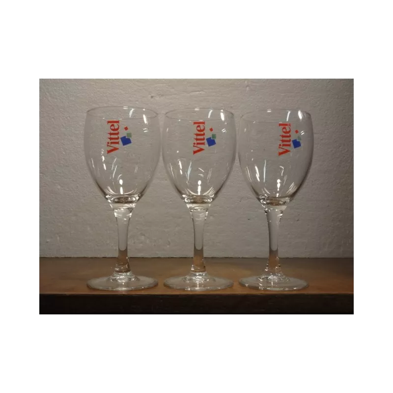 3 VERRES VITTEL  HT 15.CM