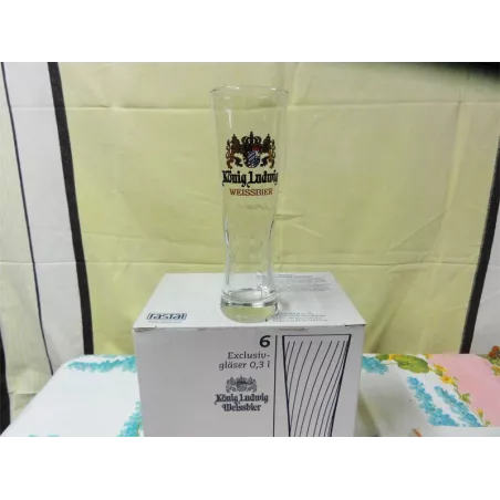 1 boite de 6 verres konig ludwig 30cl