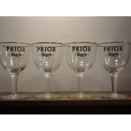 4 VERRES PRIOR TONGERLO  33CL HT. 16.80CM