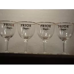 4 VERRES PRIOR TONGERLO  33CL HT. 16.80CM