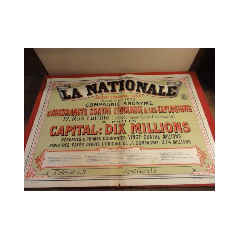 AFFICHE ASSURANCE LA NATIONALE