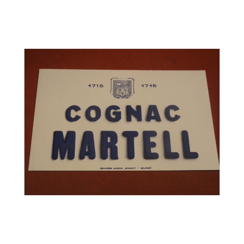 1 BUVARD COGNAC MARTEL  21.50X13.50
