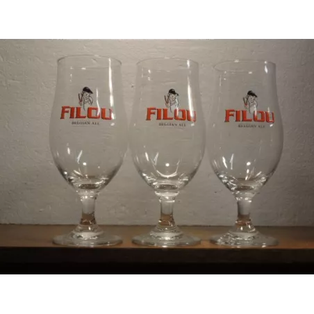 3 VERRES FILOU 25CL & 50CL