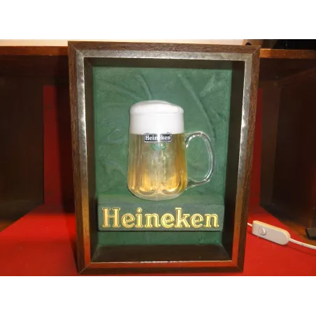 ENSEIGNE HEINEKEN 33CM X25.50CMX9CM