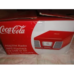 RADIO COCA-COLA  TOURNE DISQUE  PRISE USB