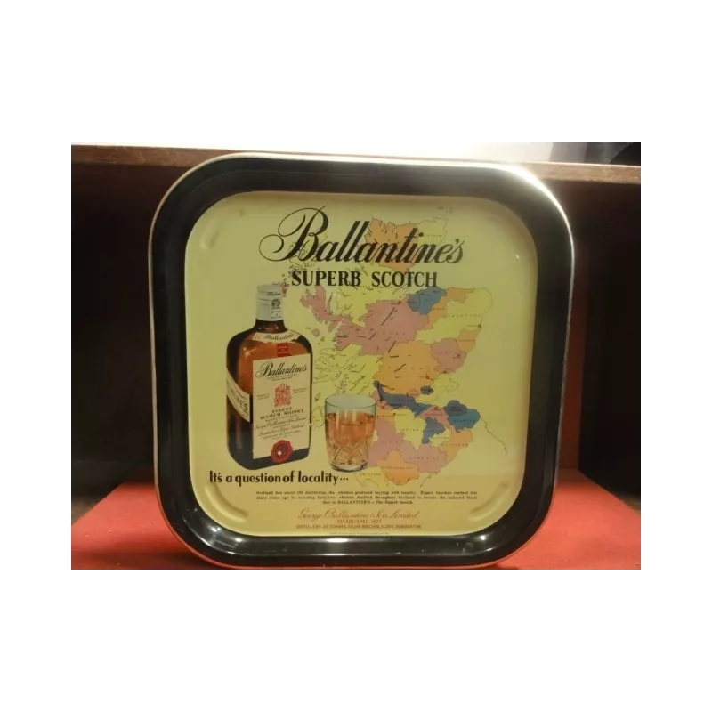 1 PLATEAU BALLANTINES 34.50CM X34.50CM