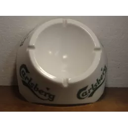 1 CENDRIER CARLSBERG EN OPALINE  DIAMETRE 13CM