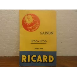 1 FEUILLET RICARD  SAISON FOOT 1955/1956