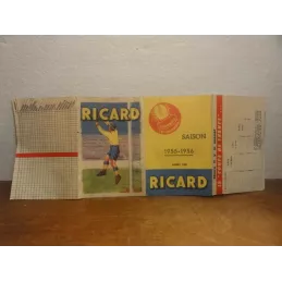 1 FEUILLET RICARD  SAISON FOOT 1955/1956