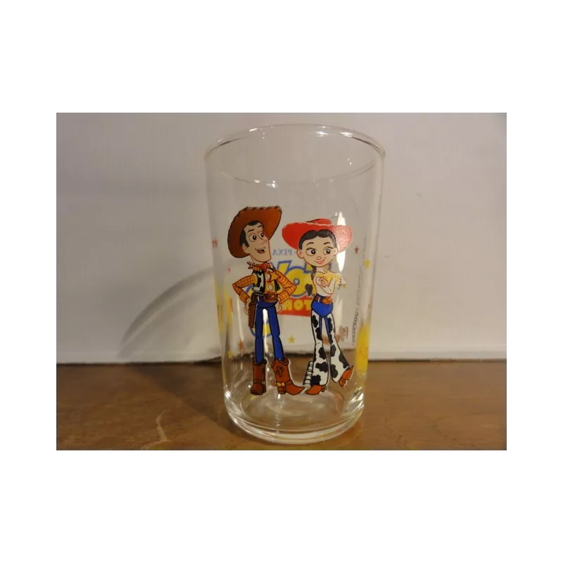 Verre Woody Buzz La Bergère Toy Story 4 Disney Pixar moutarde