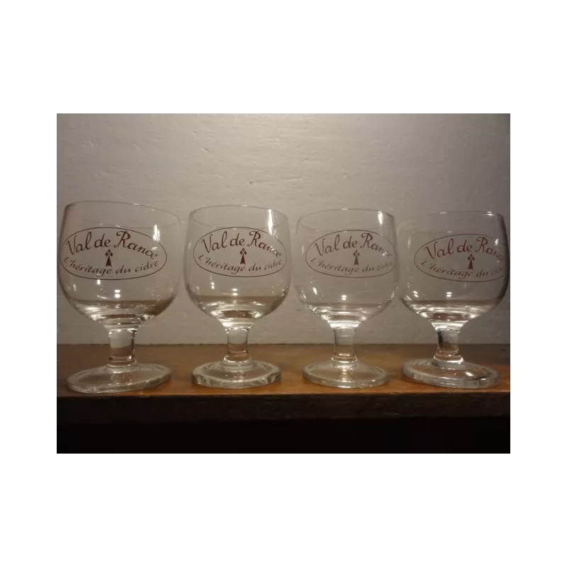 4 VERRES CIDRE VAL DE RANCE 25CL HT. 12.10CM