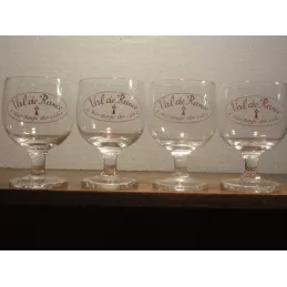 4 VERRES CIDRE VAL DE RANCE 25CL HT. 12.10CM