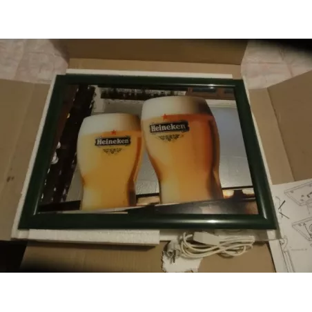 ENSEIGNE HEINEKEN  DEUX VERRES 