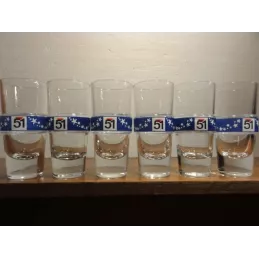 6 VERRES PASTIS 51 COLLECTOR 