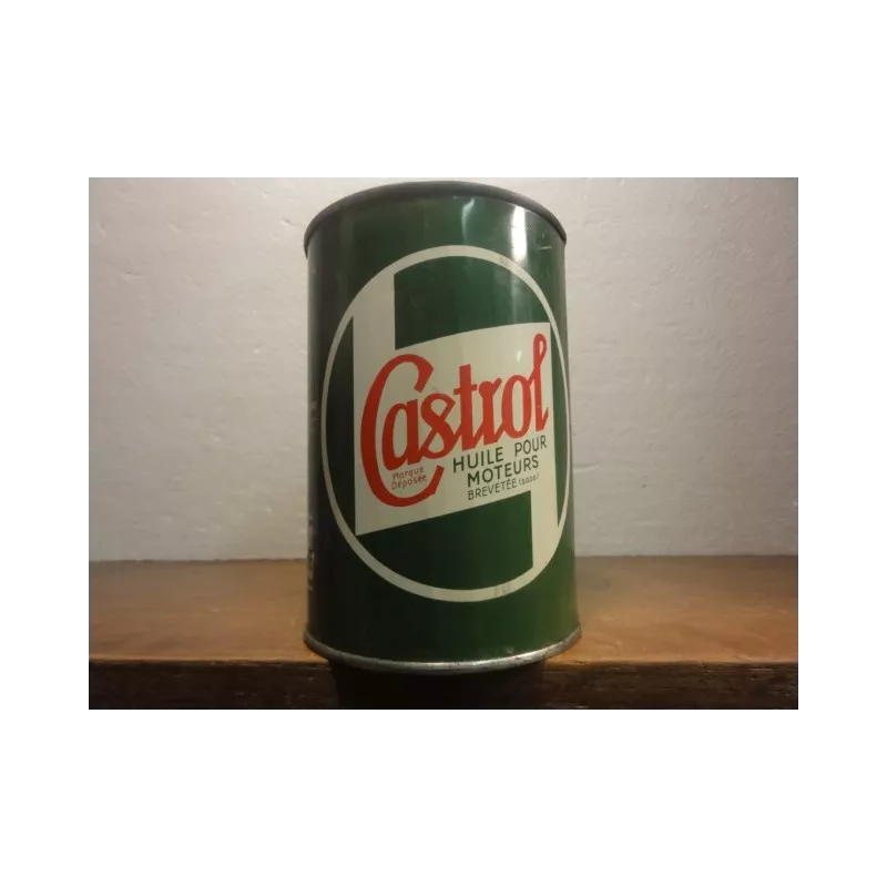 BIDON HUILE CASTROL CYLINDRIQUE  HT. 14.50CM