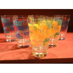 6 VERRES MALIBU EVASES  HT. 12CM