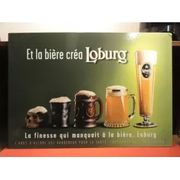 1 CARTON  BIERE LOBURG 58CM X41CM