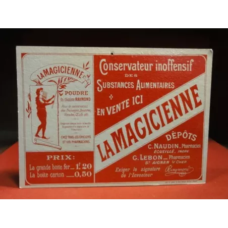 CARTON LA MAGICIENNE  36CM X26CM