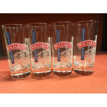 4 VERRES VODKA POLIAKOV 22CL HT. 13CM