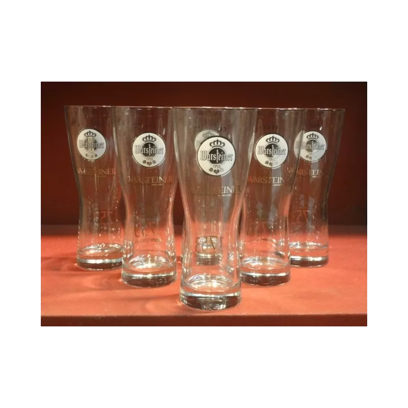 6 VERRES WARSTEINER 50CL HT. 20.30CM