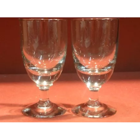 DEUX VERRES ABSINTHE 13CL HT. 12.30CM