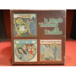 3 MUSICASSETTES EN COFFRET COLLECTOR  LE MONDE ENCHANTE  DE L'ENFANCE