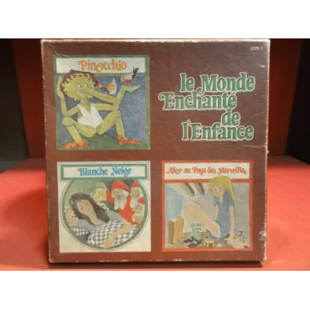 3 MUSICASSETTES EN COFFRET COLLECTOR  LE MONDE ENCHANTE  DE L'ENFANCE