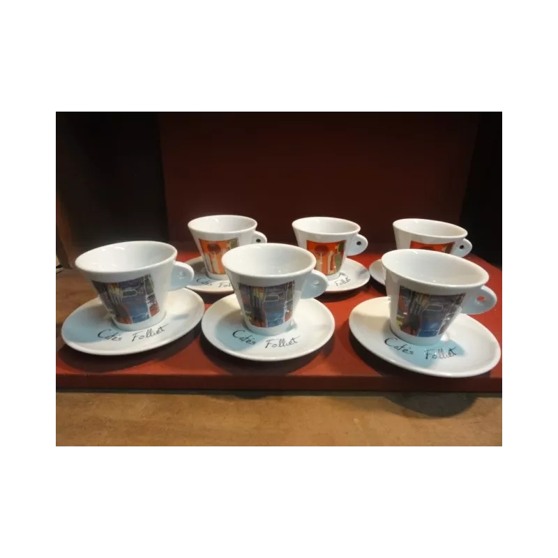 6 TASSES A CHOCOLAT FOLLIET 22CL N°1000