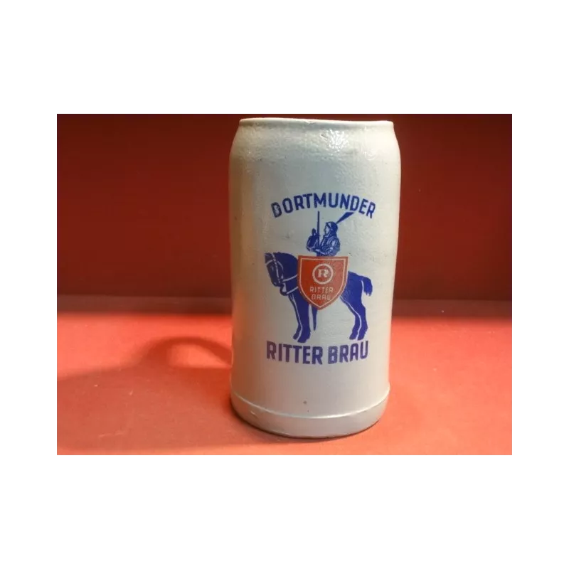 1 CHOPE DORTMUNDER RITTER BRAU  GRES 1 LITRE HT. 19CM