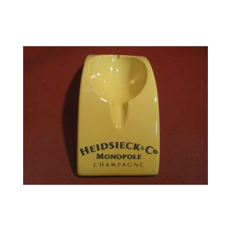 CENDRIER CHAMPAGNE  HEIDSIECK 20CMX9.20CM